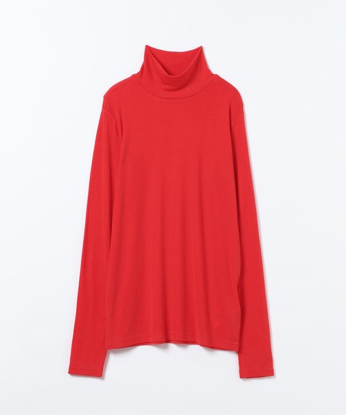 JEANASIS（ジーナシス）の「シルキータッチハイネックLS TEE/629910（Tシャツ/カットソー・レディース・ブラック/ホワイト/レッド・FREE）」の3枚目の写真