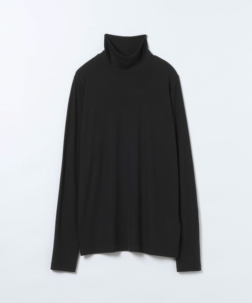 JEANASIS（ジーナシス）の「シルキータッチハイネックLS TEE/629910（Tシャツ/カットソー・レディース・ブラック/ホワイト/レッド・FREE）」の2枚目の写真