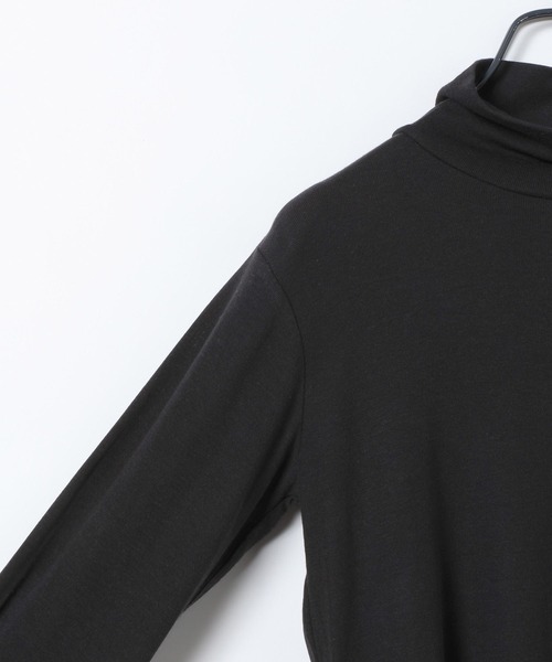 JEANASIS（ジーナシス）の「シルキータッチハイネックLS TEE/629910（Tシャツ/カットソー・レディース・ブラック/ホワイト/レッド・FREE）」の6枚目の写真