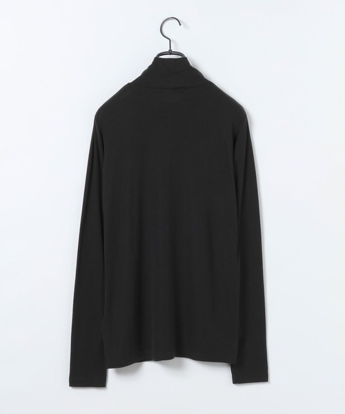 JEANASIS（ジーナシス）の「シルキータッチハイネックLS TEE/629910（Tシャツ/カットソー・レディース・ブラック/ホワイト/レッド・FREE）」の4枚目の写真