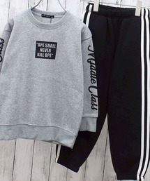 SHISKY（シスキー）の「裏起毛　2本ライン　セットアップ　上下セット（セットアップ）」