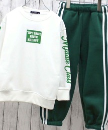 SHISKY（シスキー）の「裏起毛　2本ライン　セットアップ　上下セット（セットアップ・キッズ）」