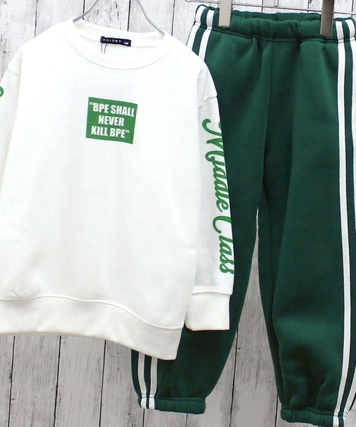 裏起毛 2本ライン セットアップ 上下セット（セットアップ）｜SHISKY