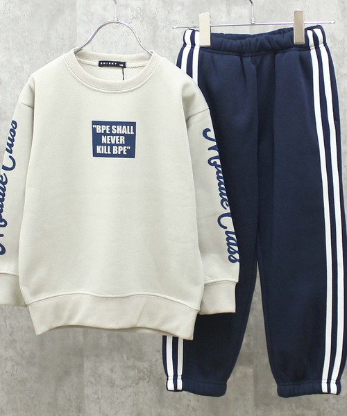 裏起毛 2本ライン セットアップ 上下セット（セットアップ）｜SHISKY