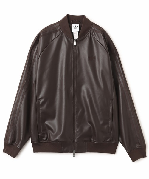 adidas SST PLEATHER TRACK TOP / アディダス スーパースター プレザー