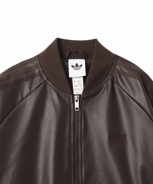 adidas SST PLEATHER TRACK TOP / アディダス スーパースター プレザー