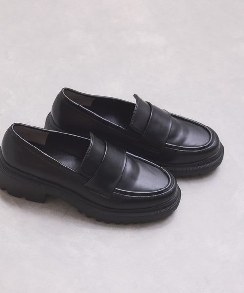 ADAM ET ROPE'（アダムエロペ）の「晴雨兼用ベーシックローファー（ローファー・レディース・ブラック・23.5/23/25/24.5/24）」の3枚目の写真