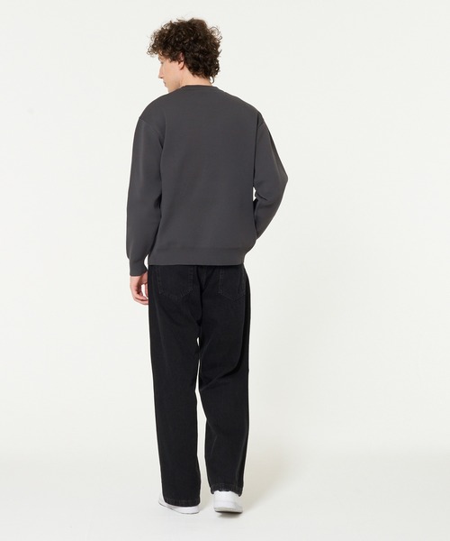 coca（coca）（コカ）の「ポリウーリーロゴクルーネックニット（ニット/セーター・メンズ・ライトブルー/カーキ/チャコール/ネイビー・L/XL/M）」の18枚目の写真