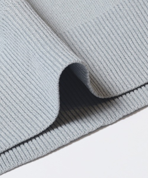 coca（coca）（コカ）の「ポリウーリーロゴクルーネックニット（ニット/セーター・メンズ・ライトブルー/カーキ/チャコール/ネイビー・L/XL/M）」の10枚目の写真