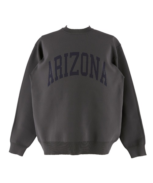 coca（coca）（コカ）の「ポリウーリーロゴクルーネックニット（ニット/セーター・メンズ・ライトブルー/カーキ/チャコール/ネイビー・L/XL/M）」の12枚目の写真