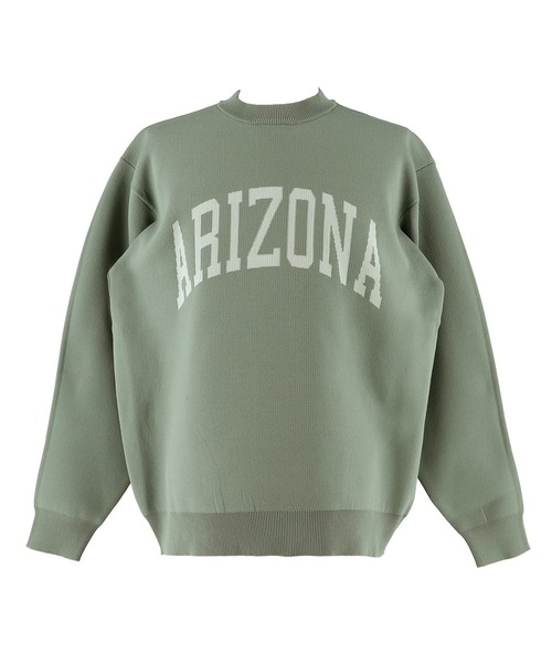 coca（coca）（コカ）の「ポリウーリーロゴクルーネックニット（ニット/セーター・メンズ・ライトブルー/カーキ/チャコール/ネイビー・L/XL/M）」の13枚目の写真