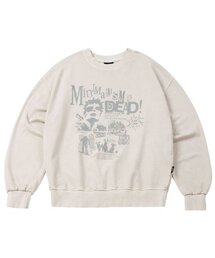 MOO（エムオーオー）の「グラフィックピグメントスウェット - ベージュ（スウェット）」