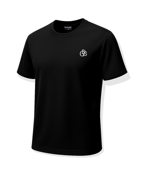 GRANDIOSITY（グランディオシティ）の「[ジムウェア] スポーツ冷感アイス半袖Tシャツ (ブラック)（Tシャツ/カットソー・メンズ・その他・LARGE/SMALL/MEDIUM）」の2枚目の写真
