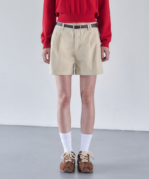 DECET WOMEN(デケット ウーマン)の「2プリーツショートパンツ DCWPT016ベージュ(その他パンツ・レディース・その他・MEDIUM/LARGE/X-SMALL/SMALL)」の8枚目の写真