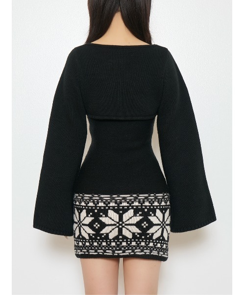 Darich（ダーリッチ）の「ノルディックパネルニットミニワンピース