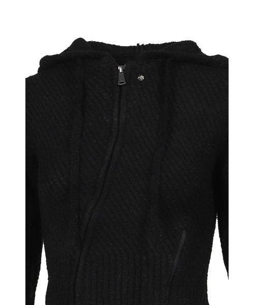 VACANT Archive(ベイカントアーカイブ)の「MORO KNITTED HOODIE ZIP-UP(パーカー・レディース・ブラック/レッド・SMALL/MEDIUM)」の5枚目の写真
