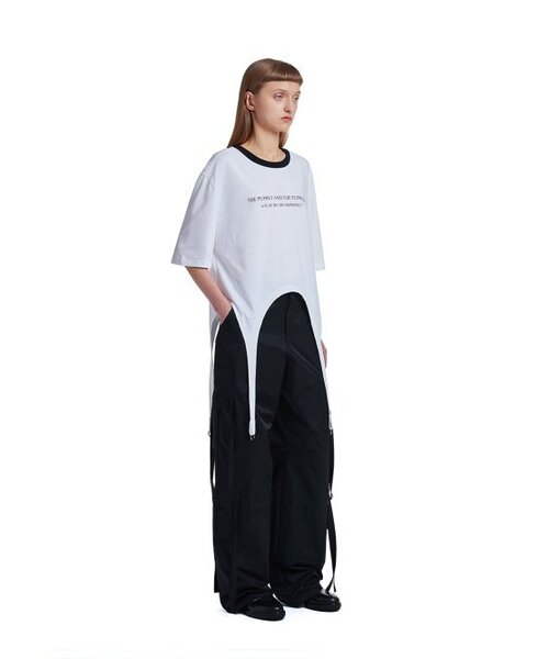 TRUNK PROJECT(トランクプロジェクト)の「Strap T-Shirt_White(Tシャツ/カットソー・レディース・ホワイト・LARGE/SMALL/X-SMALL)」の3枚目の写真