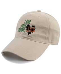 OPEN ATTITUDE（オープンアティチュード）の「I AM FREE COTTON BALL CAP-LIGHT BEIGE（キャップ）」