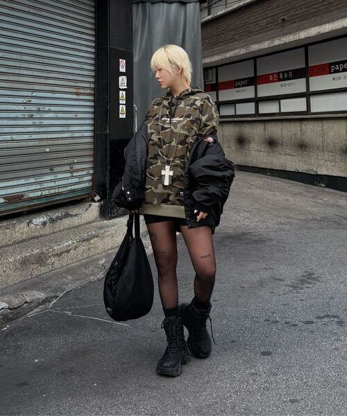 JAMIE WEST（ジェイミーウエスト）の「アンダーグラウンド フードパーカー (カモ)（パーカー・レディース・その他・MEDIUM/LARGE/X-LARGE）」の13枚目の写真
