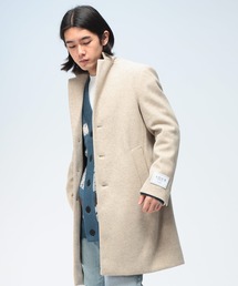 サガセンのチェスターコート(アイボリー) SAKAZEN｜サカゼン（メンズ）のチェスターコート（無地）通販 - ZOZOTOWN