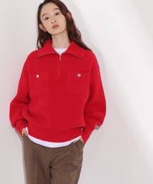 N.（N. Natural Beauty Basic） | ハーフジップオーバーニット(ニット/セーター)