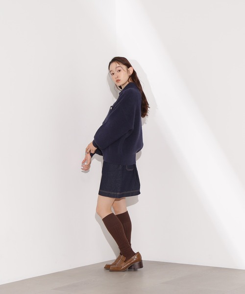 ハーフジップオーバーニット（ニット/セーター）｜N.（N. Natural