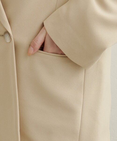 Omekashi（オメカシ）の「ダブルテーラードジャケット（テーラードジャケット・レディース・ピンク/ベージュ/チャコールグレー・FREE）」の6枚目の写真