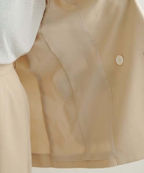 Omekashi（オメカシ）の「ダブルテーラードジャケット（テーラードジャケット・レディース・ピンク/ベージュ/チャコールグレー・FREE）」の8枚目の写真