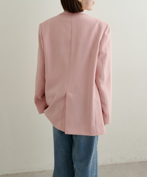 Omekashi（オメカシ）の「ダブルテーラードジャケット（テーラードジャケット・レディース・ピンク/ベージュ/チャコールグレー・FREE）」の13枚目の写真