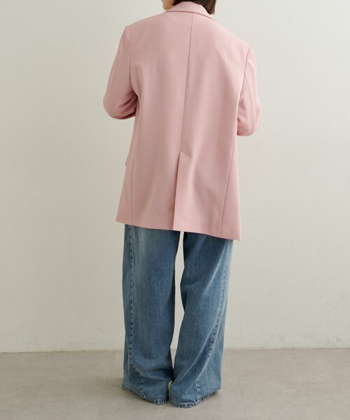 Omekashi（オメカシ）の「ダブルテーラードジャケット（テーラードジャケット・レディース・ピンク/ベージュ/チャコールグレー・FREE）」の20枚目の写真