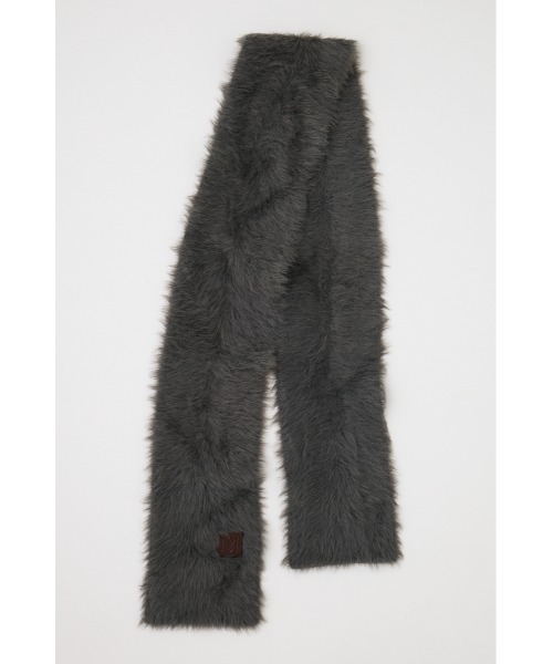 MOUSSY（マウジー）の「FLUFFY KNIT スカーフ（バンダナ/スカーフ・レディース・グレー/ライトブルー/ベージュ・FREE）」の2枚目の写真