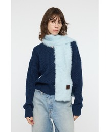MOUSSY | FLUFFY KNIT スカーフ(バンダナ/スカーフ)