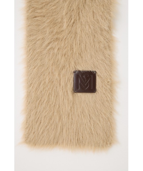 MOUSSY（マウジー）の「FLUFFY KNIT スカーフ（バンダナ/スカーフ・レディース・グレー/ライトブルー/ベージュ・FREE）」の6枚目の写真