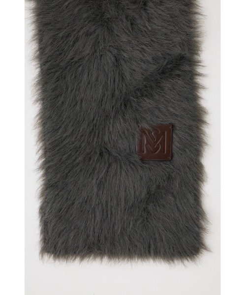 MOUSSY（マウジー）の「FLUFFY KNIT スカーフ（バンダナ/スカーフ・レディース・グレー/ライトブルー/ベージュ・FREE）」の10枚目の写真