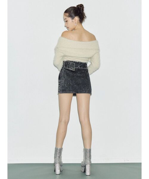 EVRIS（エヴリス）の「タイトワイドベルトミニスカート（スカート・レディース・その他1/ブラック・SMALL/MEDIUM）」の14枚目の写真