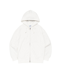 BECANVAS（ビキャンバス）の「BECANVAS SPECIAL INTERLOCK OVERFIT HOOD ZIP-UP (WHITE)（パーカー）」