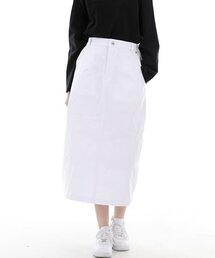 ワイドドームハーフバンドロングスカート WDH-1303 ホワイト