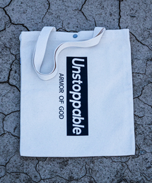 UNSTOPPABLE（アンストッパブル）の「Authentic Box Logo Ivory Black - Eco Bag（エコバッグ/サブバッグ）」