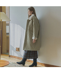 AVANT-G（アバン）の「Diamond Quilting Long Padding - BEIGE（ダウンジャケット/コート）」