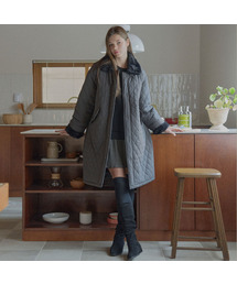 AVANT-G（アバン）の「Diamond Quilting Long Padding - BEIGE（ダウンジャケット/コート）」