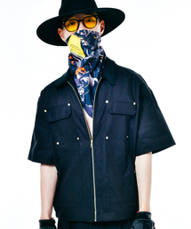 COME（シーオーエムイー）の「[UNISEX] C.O.M.E Mechanic Short Sleeve Work Jacket (Black)（その他アウター）」