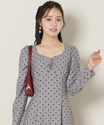 WILLSELECTION | ドットフロッキーフレアワンピース(ワンピース)