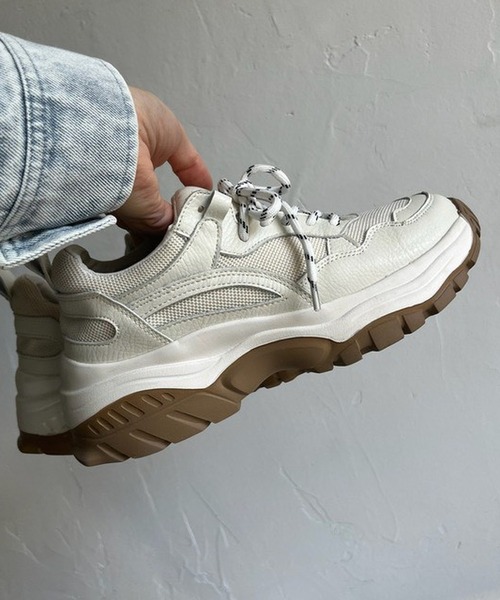 merrylatte（メリーラテ）の「厚底P-sneakerスニーカー【Primaras】（スニーカー・レディース・ホワイト・S/M/L）」の5枚目の写真