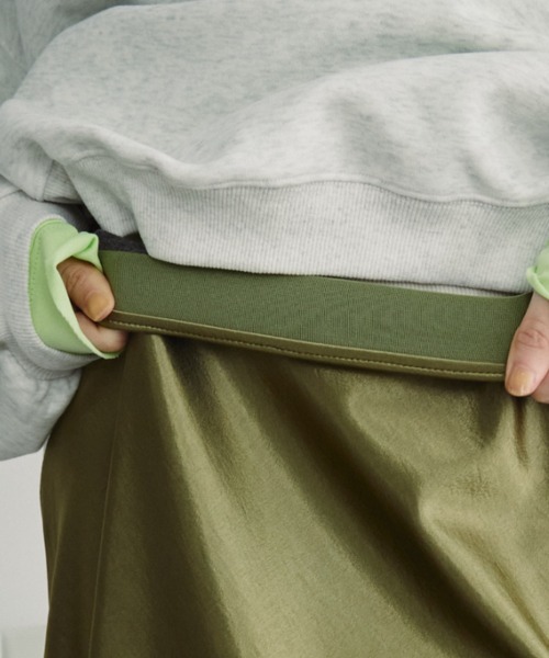 Auntie Rosa Holiday(アンティローザホリデー)の「ヴィンテージサテンフレアスカート(スカート・レディース・ブラック/グリーン/ブラウン/グレー・FREE)」の15枚目の写真