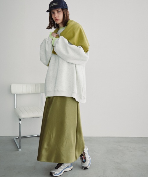 Auntie Rosa Holiday(アンティローザホリデー)の「ヴィンテージサテンフレアスカート(スカート・レディース・ブラック/グリーン/ブラウン/グレー・FREE)」の10枚目の写真