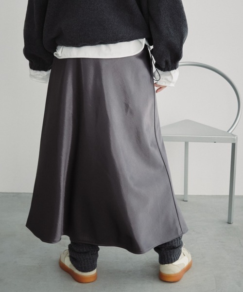 Auntie Rosa Holiday(アンティローザホリデー)の「ヴィンテージサテンフレアスカート(スカート・レディース・ブラック/グリーン/ブラウン/グレー・FREE)」の21枚目の写真