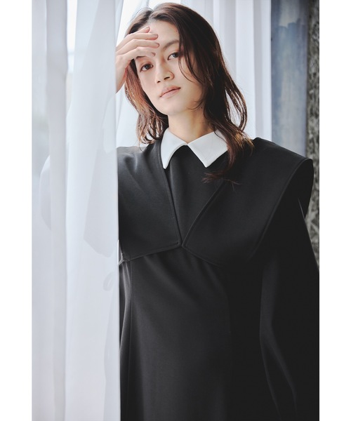 niana（ニアナ）の「レイヤードシャツワンピース 2点セット スーツ ビスチェ レディース フォーマル セレモニー 入学式 卒業式 成人式 七五三 お宮参り ママ（スーツスカート・レディース・チャコール/ブラック/ブルーグレー・S/M）」の2枚目の写真