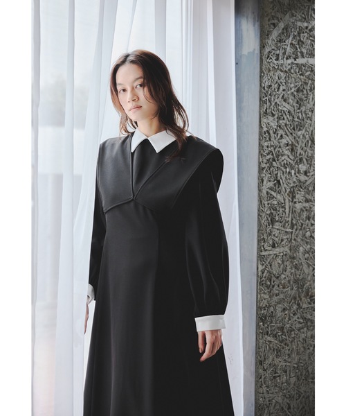 niana（ニアナ）の「レイヤードシャツワンピース 2点セット スーツ ビスチェ レディース フォーマル セレモニー 入学式 卒業式 成人式 七五三 お宮参り ママ（スーツスカート・レディース・チャコール/ブラック/ブルーグレー・S/M）」の5枚目の写真