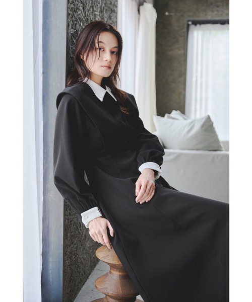 niana（ニアナ）の「レイヤードシャツワンピース 2点セット スーツ ビスチェ レディース フォーマル セレモニー 入学式 卒業式 成人式 七五三 お宮参り ママ（スーツスカート・レディース・チャコール/ブラック/ブルーグレー・S/M）」の10枚目の写真