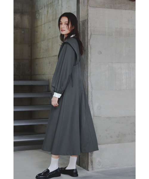 niana（ニアナ）の「レイヤードシャツワンピース 2点セット スーツ ビスチェ レディース フォーマル セレモニー 入学式 卒業式 成人式 七五三 お宮参り ママ（スーツスカート・レディース・チャコール/ブラック/ブルーグレー・S/M）」の19枚目の写真
